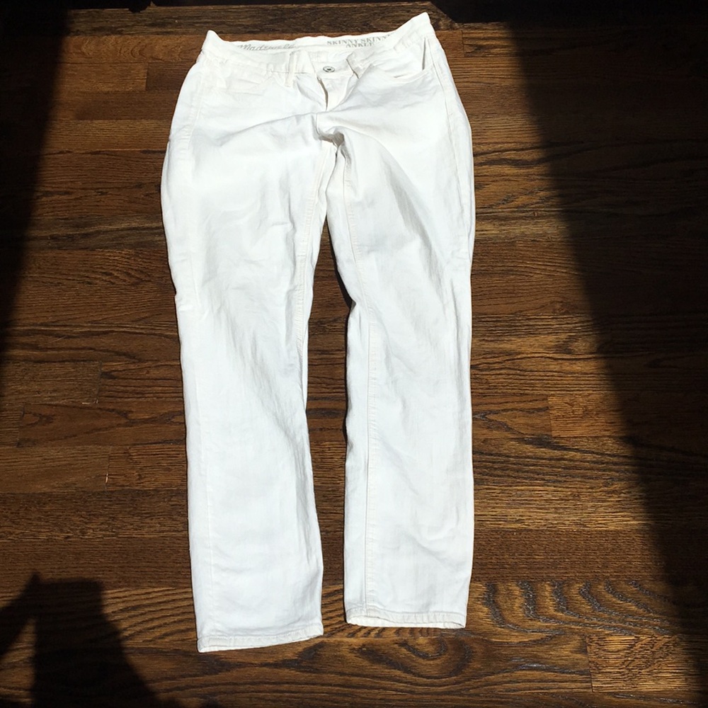Madewell White Skinny Jeans